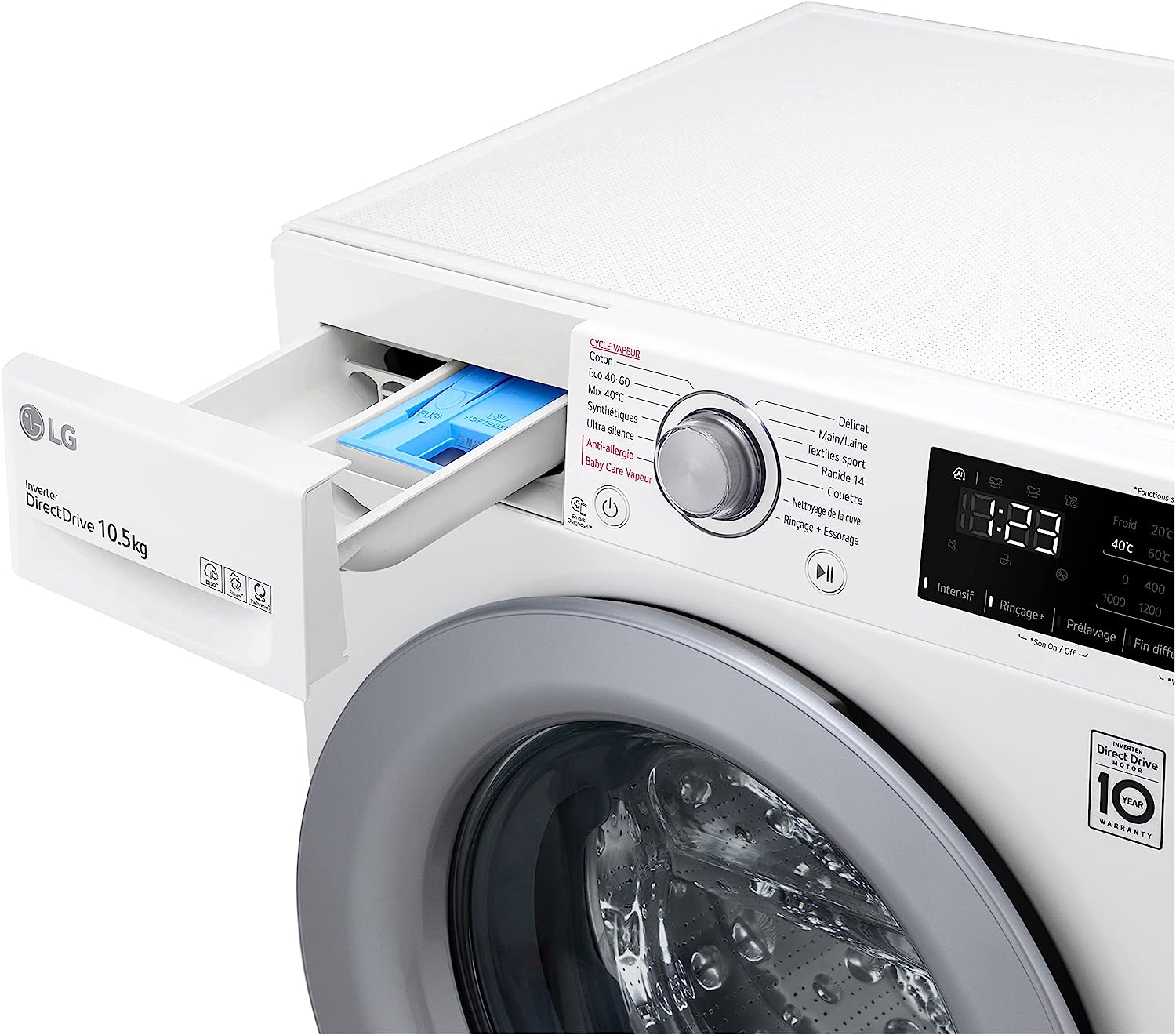 Tecnico reparando lavadora LG